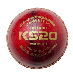 Khelspace KS-20 4 Piece Leather Cricket Ball | Hand-Stitched Professional Grade | Durable for Test, ODI, T20 & Practice Matches | Swing & Seam Optimized | Premium Shine & Consistent Bounce