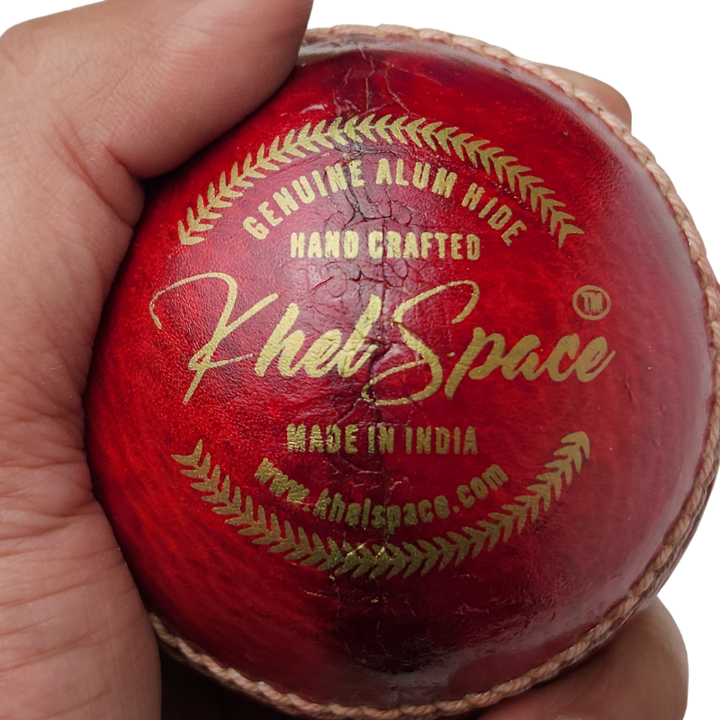 Khelspace KS-20 4 Piece Leather Cricket Ball | Hand-Stitched Professional Grade | Durable for Test, ODI, T20 & Practice Matches | Swing & Seam Optimized | Premium Shine & Consistent Bounce