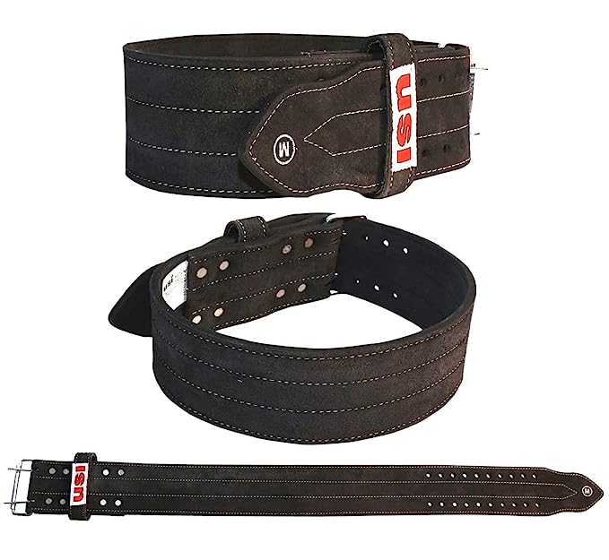 USI UNIVERSAL THE UNBEATABLE Power Lifting Belt, 790PL (Light 6mm Thick Leather, Black, Medium)