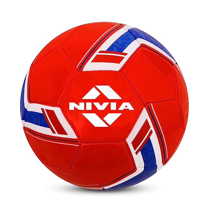 Nivia Spinner Football (England) Machine Stitched/32 Panel/Ball for Hobby, Recreational, Training, Beginner/Soccer Ball/Football Size - 5 (Multicolour)