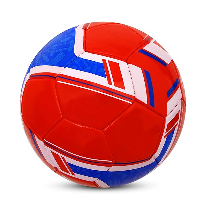 Nivia Spinner Football (England) Machine Stitched/32 Panel/Ball for Hobby, Recreational, Training, Beginner/Soccer Ball/Football Size - 5 (Multicolour)