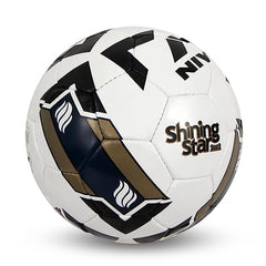 Nivia Shining Star - 2022 Football Size - 5 (Black & White)