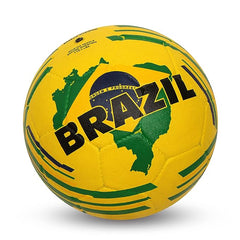 Nivia Country Colour Rubber Moulded Football: Brazil