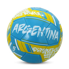 Nivia Spinner Football (ARGENTINA) Machine Stitched/32 Panel/Ball for Hobby, Recreational, Training, Beginner/Soccer Ball/Football Size - 5 (Multicolour)