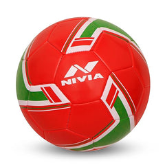 Nivia Spinner Football (Portugal) Machine Stitched/32 Panel/Ball for Hobby, Recreational, Training, Beginner/Soccer Ball/Football Size - 5 (Multicolour)