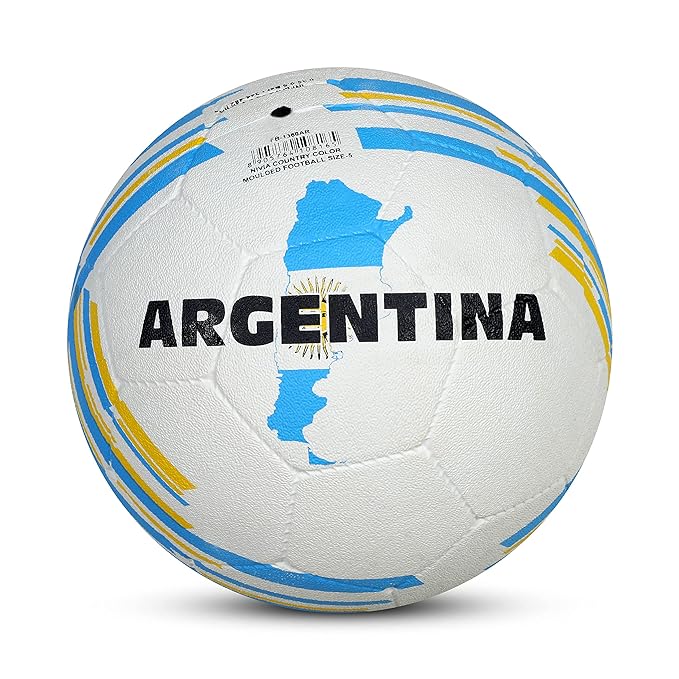 Nivia Country Colour Rubber Moulded Football: Argentina