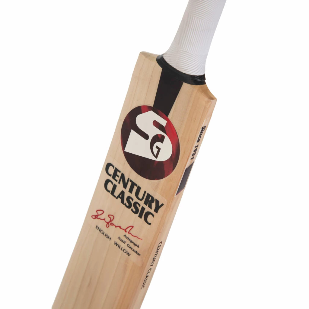 SG Century Classic Traditionally Shaped English Willow Cricket Bat (Leather Ball)