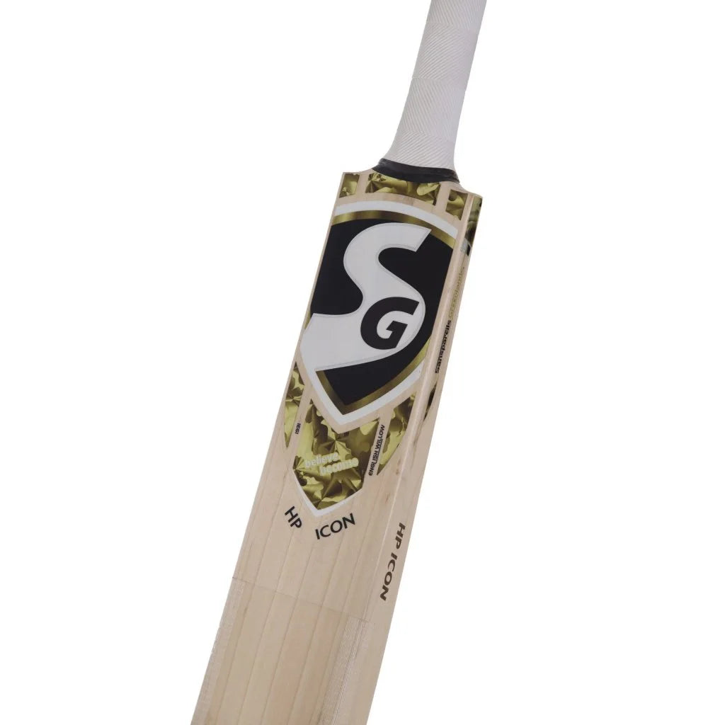 SG HP ICON Grade 3 Top Grade English Willow Custom made to ensure highest quality and performance(Leather Ball)