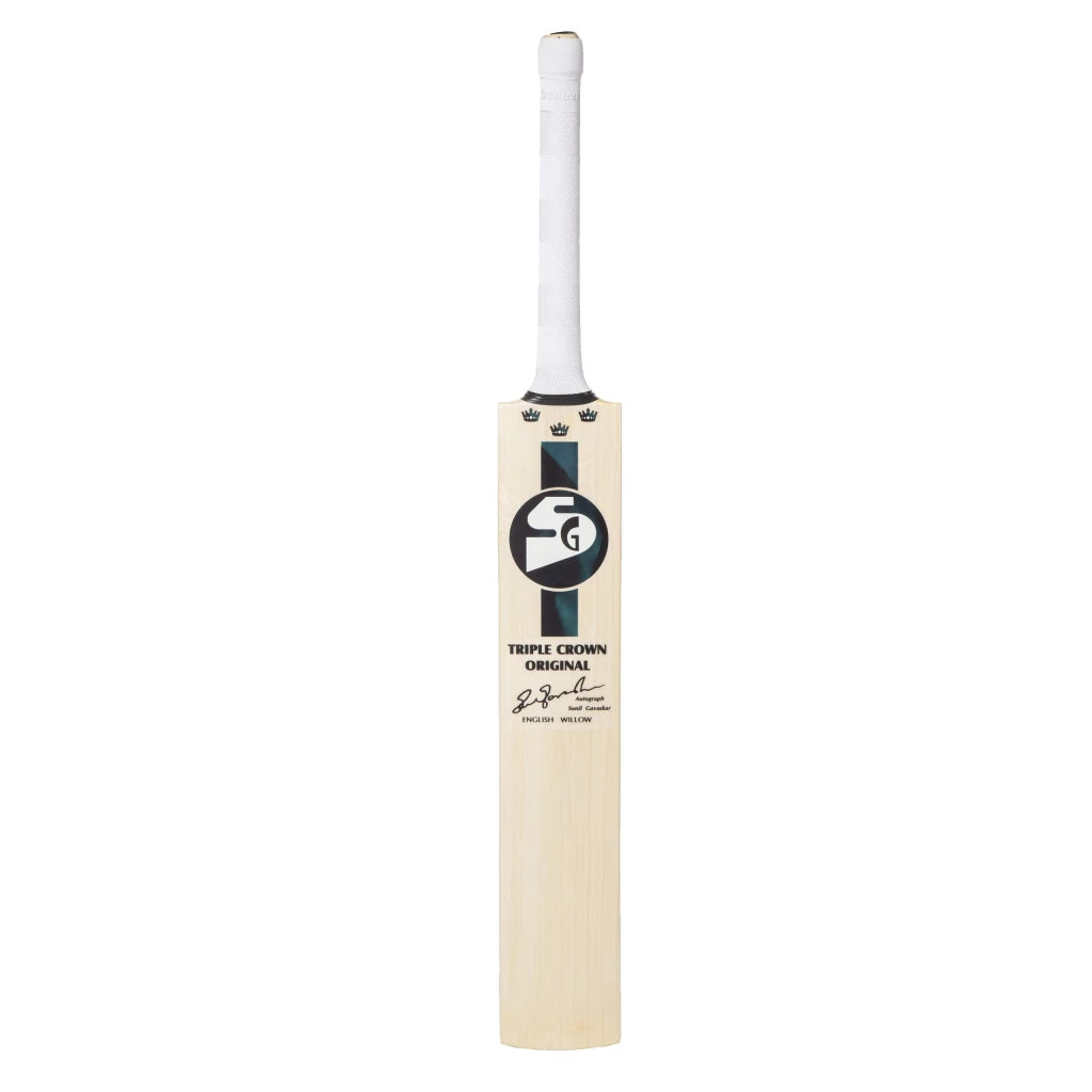 SG Triple Crown Original Grade 1 traditionally shaped for superb stroke English Willow Cricket Bat (Leather Ball)