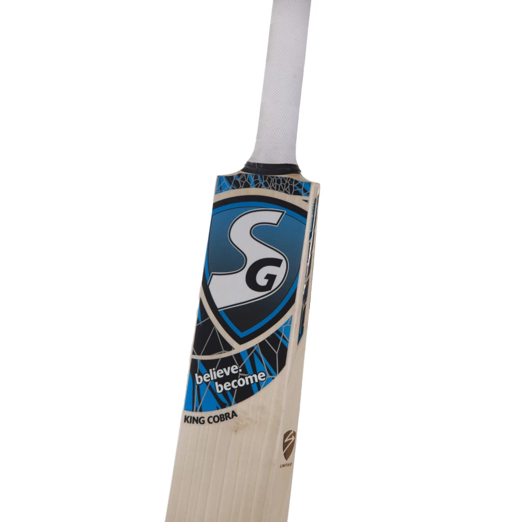 SG King Cobra™ English Willow top grade 1 Cricket Bat (Leather Ball)