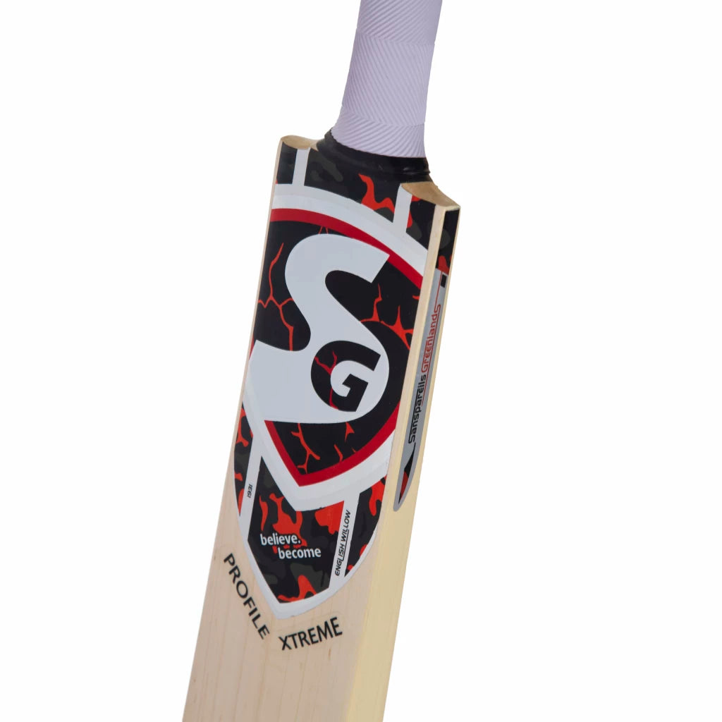 SG Profile Xtreme Traditionally Shaped English Willow Cricket Bat (Leather Ball)