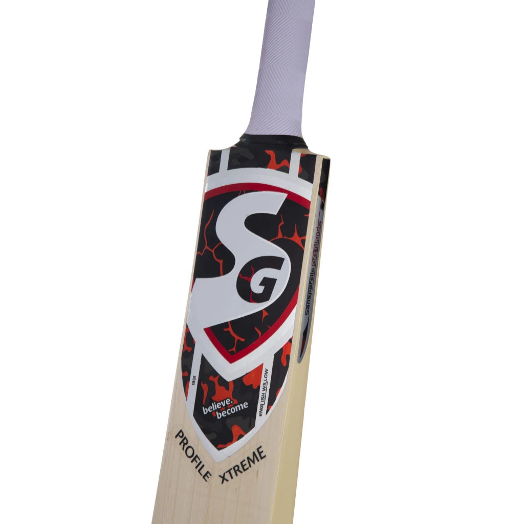 SG Profile Xtreme Traditionally Shaped English Willow Cricket Bat (Leather Ball)