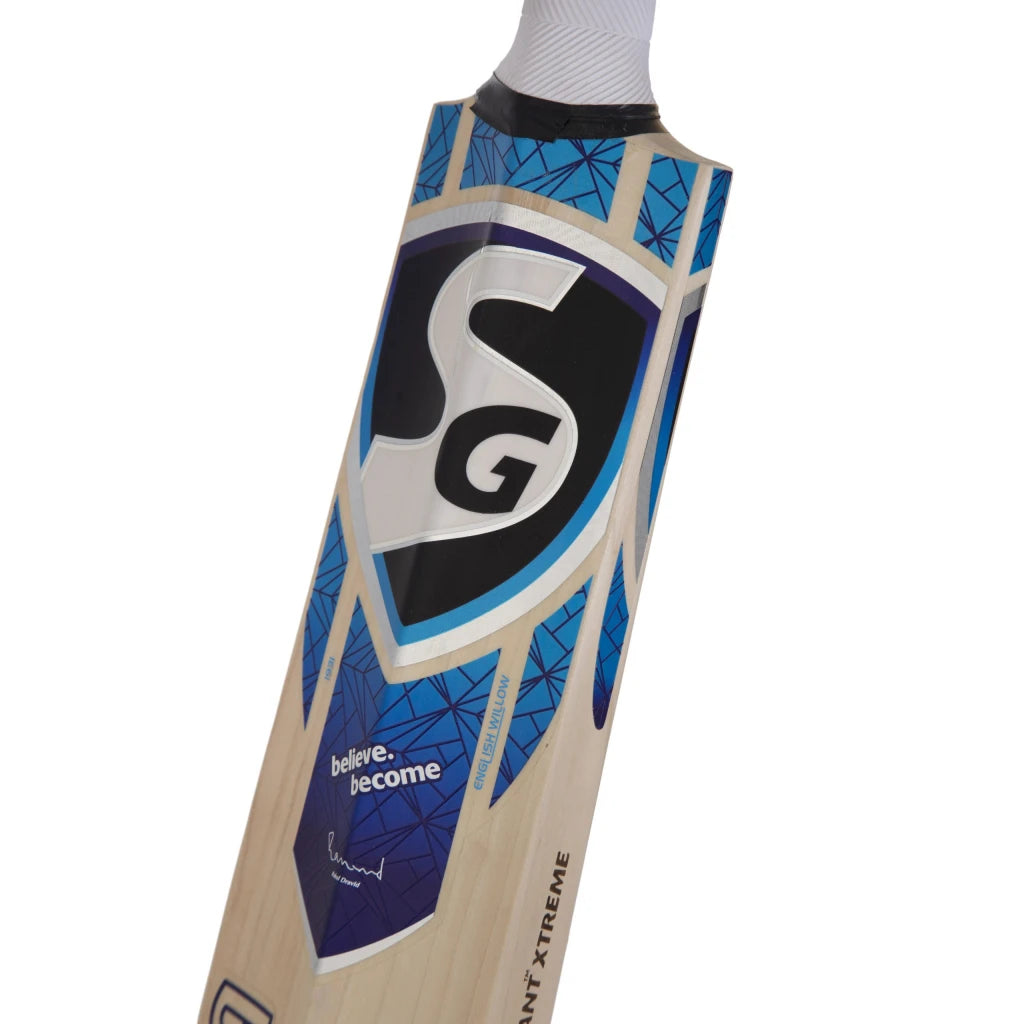 SG Reliant Xtreme Grade 5 English willow hard pressed & traditionally shaped for superb stroke Cricket Bat (Leather Ball)