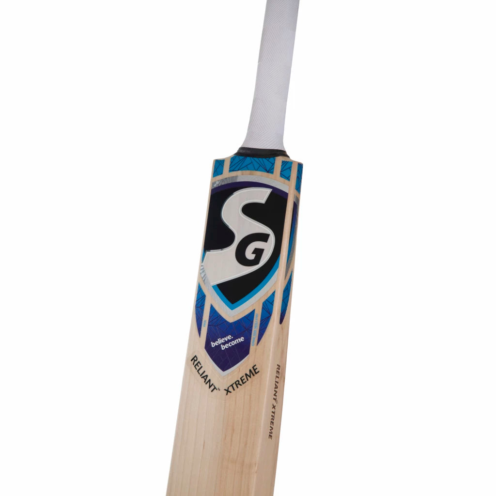 SG Reliant Xtreme Grade 5 English willow hard pressed & traditionally shaped for superb stroke Cricket Bat (Leather Ball)