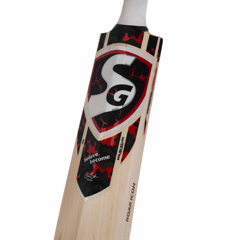 SG Roar Icon Grade 3 Worlds Finest English Willow highest quality Bat (Leather Ball)