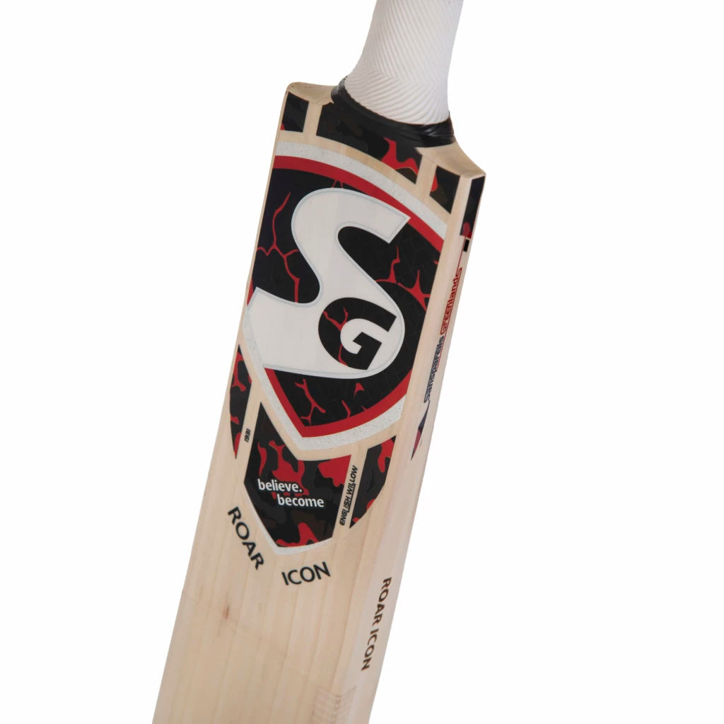 SG Roar Icon Grade 3 Worlds Finest English Willow highest quality Bat (Leather Ball)