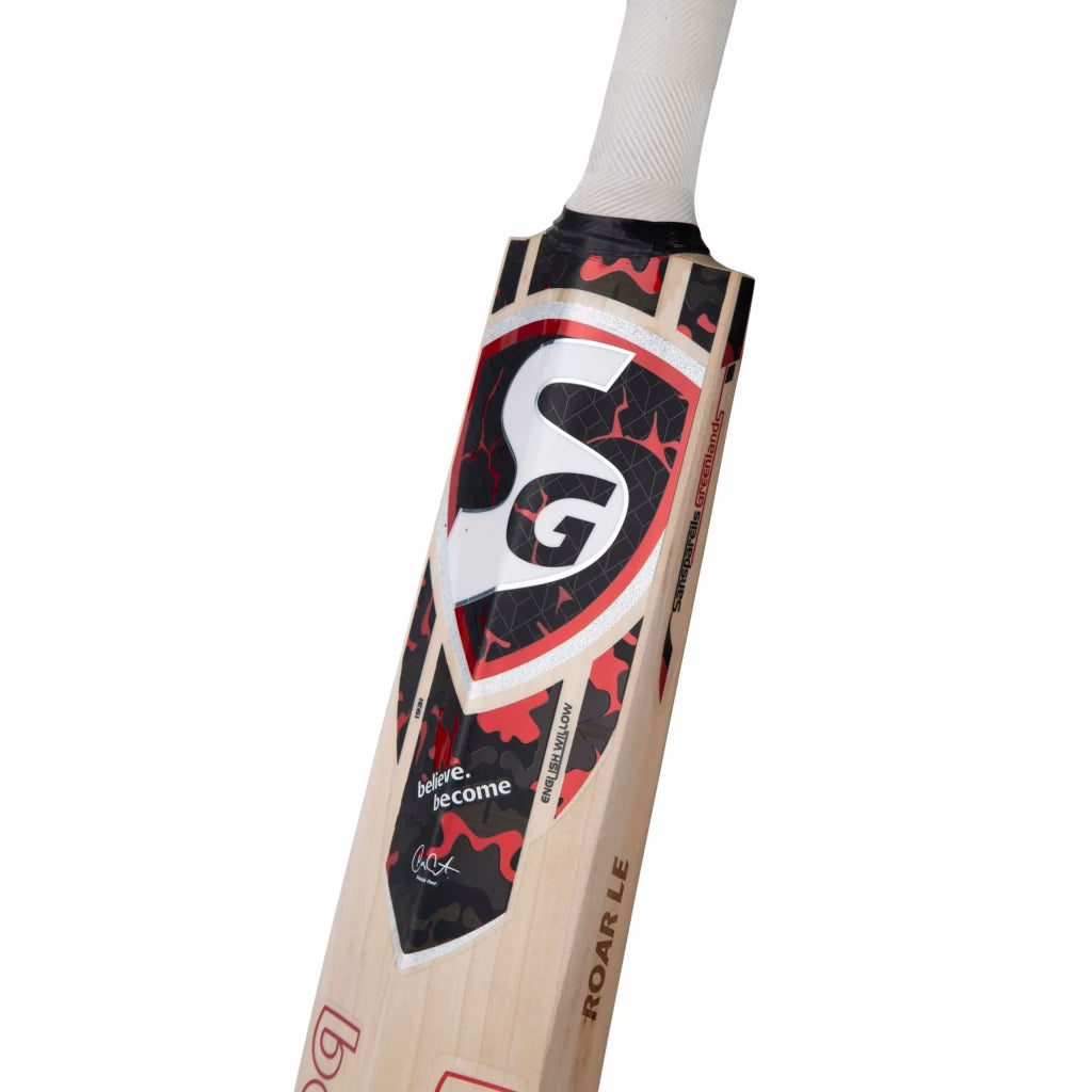 SG Roar LE – Grade 2 Worlds Finest English Willow highest quality Bat (Leather Ball)