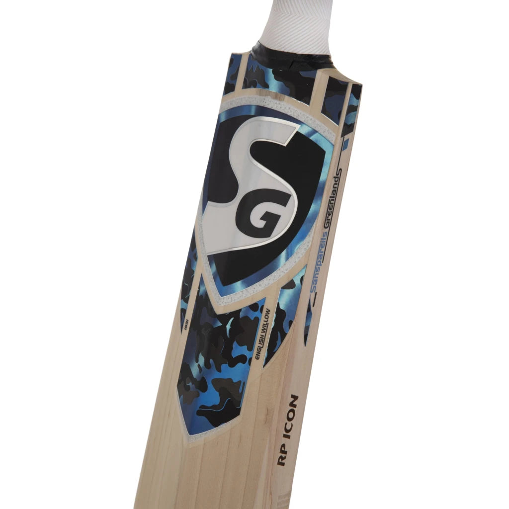 SG RP Icon Grade 3 world’s finest English Willow hard pressed & traditionally shaped Cricket Bat (Leather Ball)