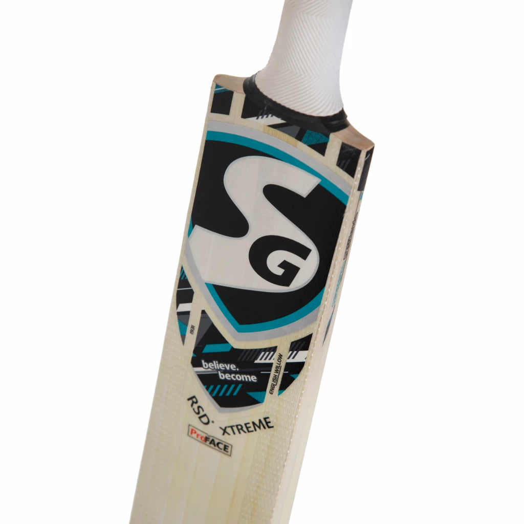 SG RSD Xtreme® Traditionally Shaped English Willow grade 6 Cricket Bat (Leather Ball)