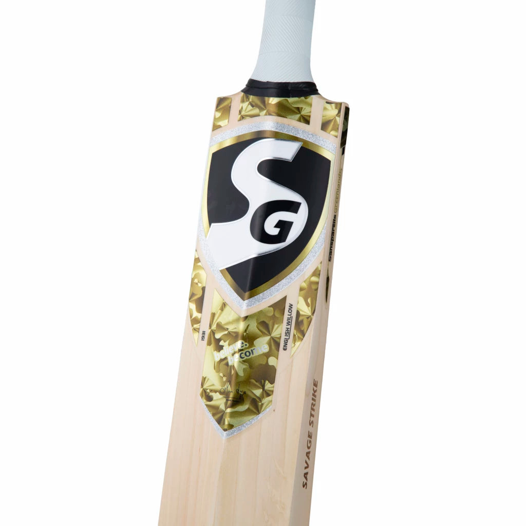 SG Savage Strike Finest English Willow grade 2 Cricket Bat (Leather Ball)