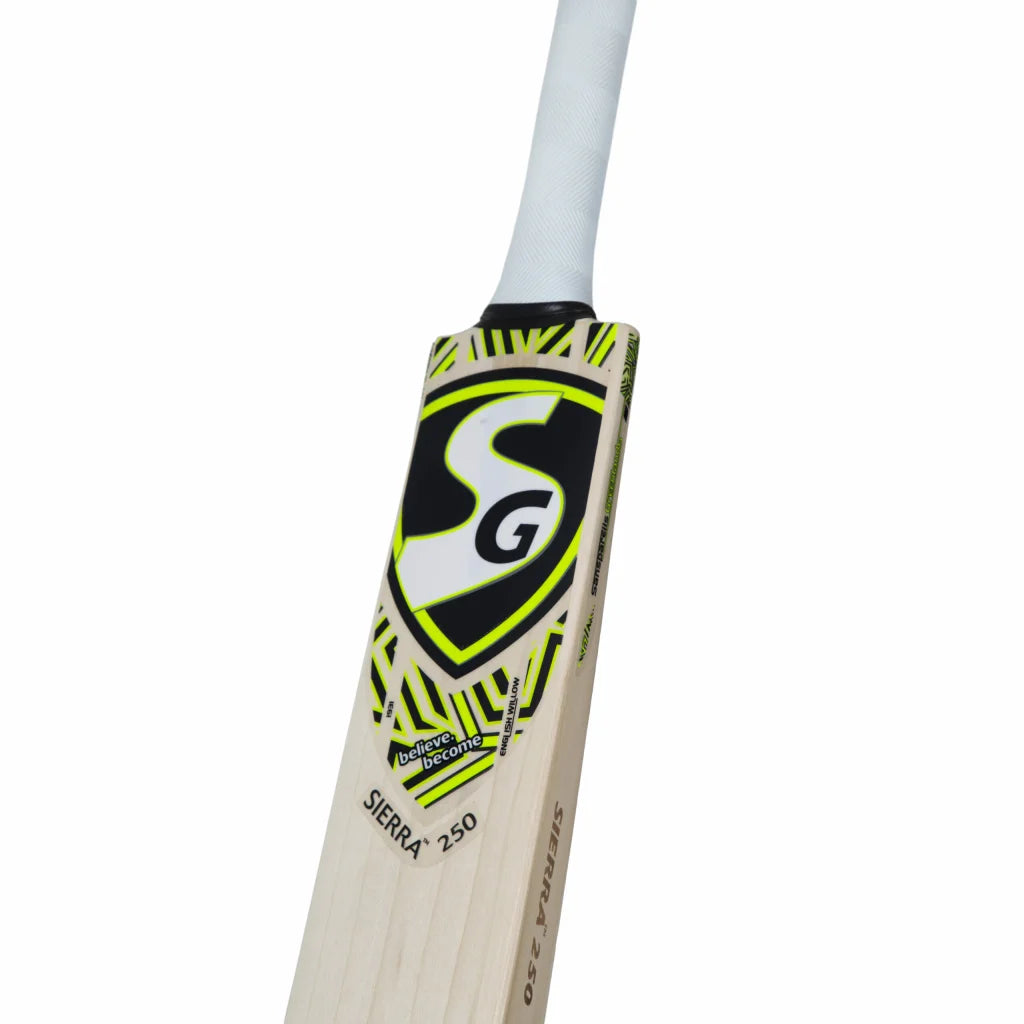 SG Sierra 250 Grade 4 world’s finest English willow traditionally shaped Cricket Bat (Leather Ball)