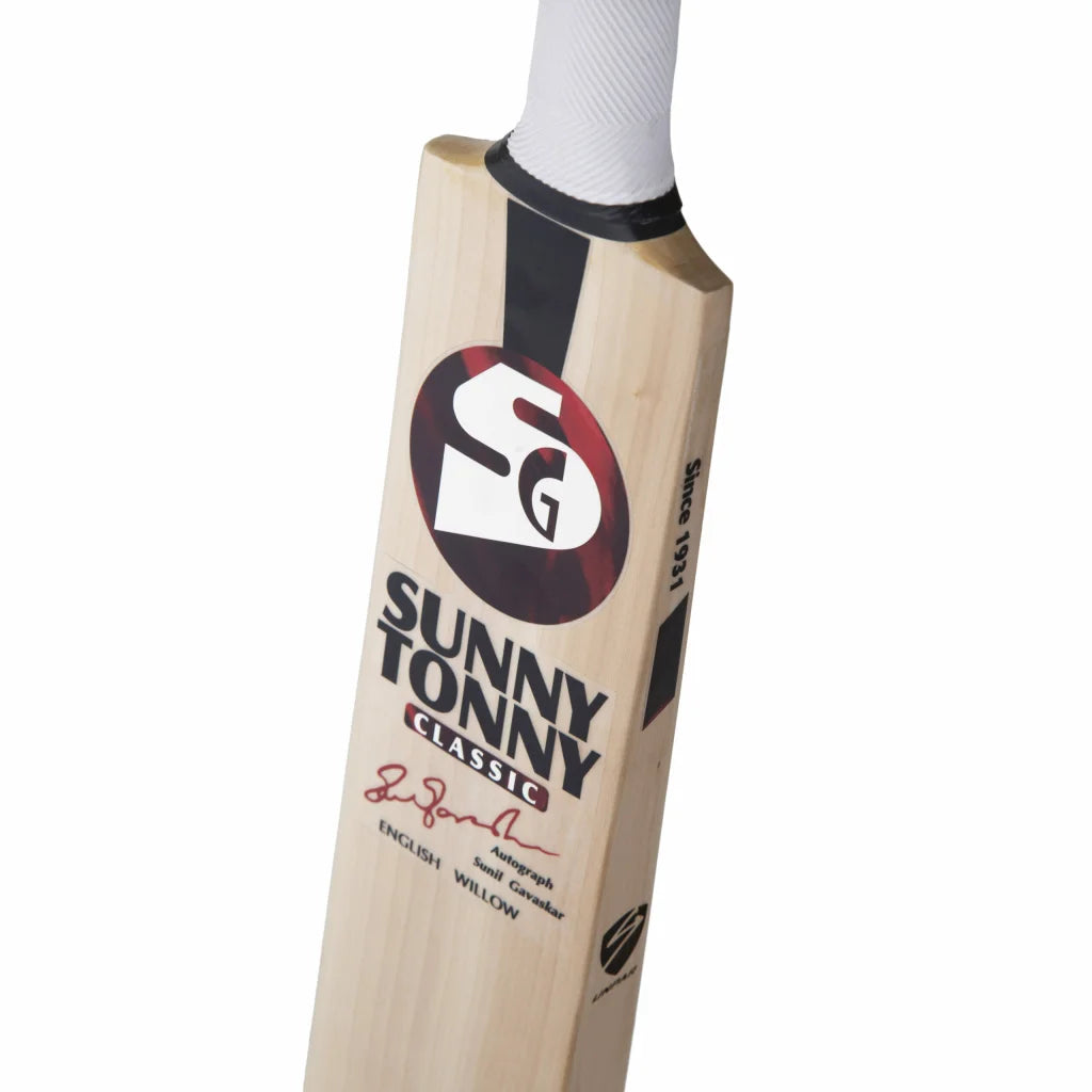 SG Sunny Tonny Classic – Grade 1 Worlds Finest English Willow Cricket Bat (Leather Ball)