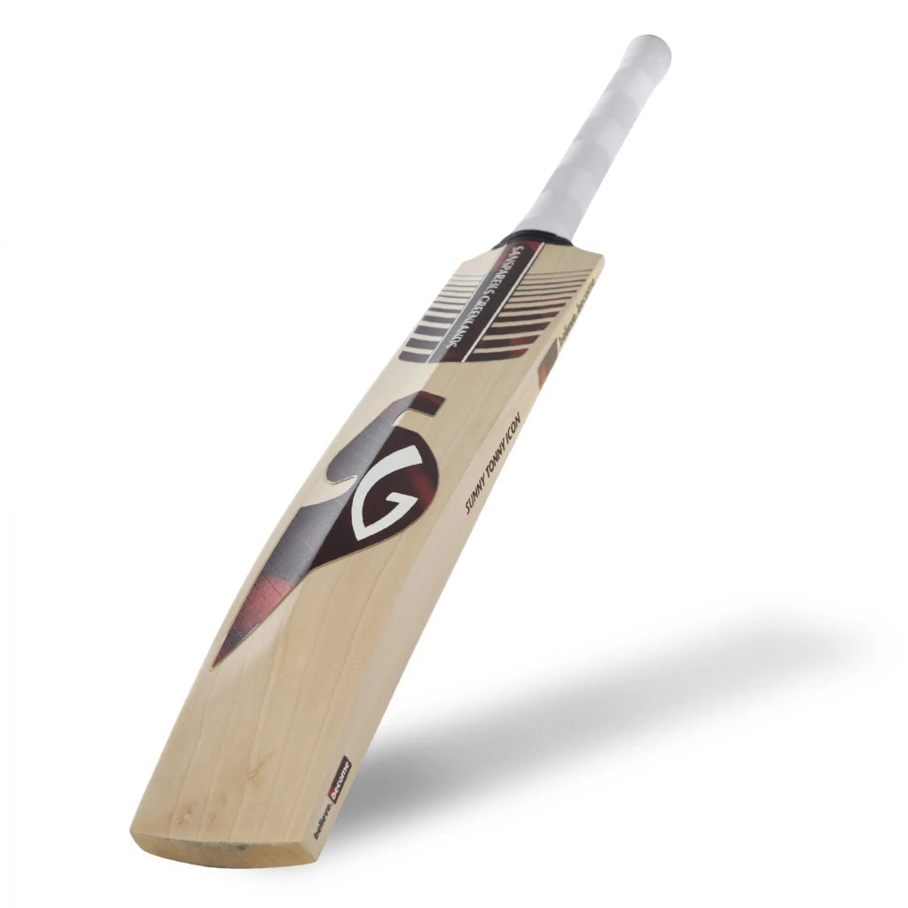 SG Sunny Tonny Icon – Grade 3 world’s finest English willow hard pressed & traditionally shaped Cricket Bat (Leather Ball)