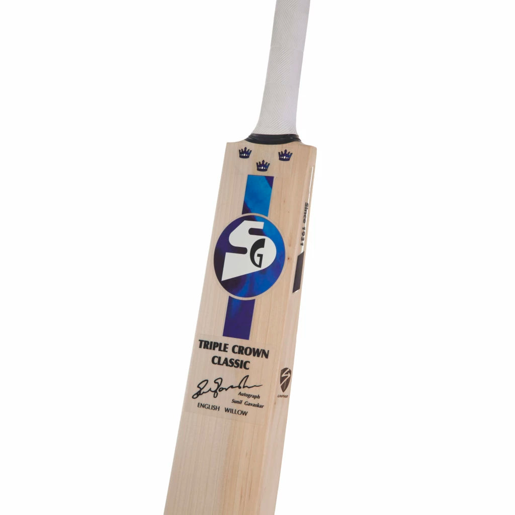 SG Triple Crown Classic English Willow top grade 1 CricketBat (Leather Ball)