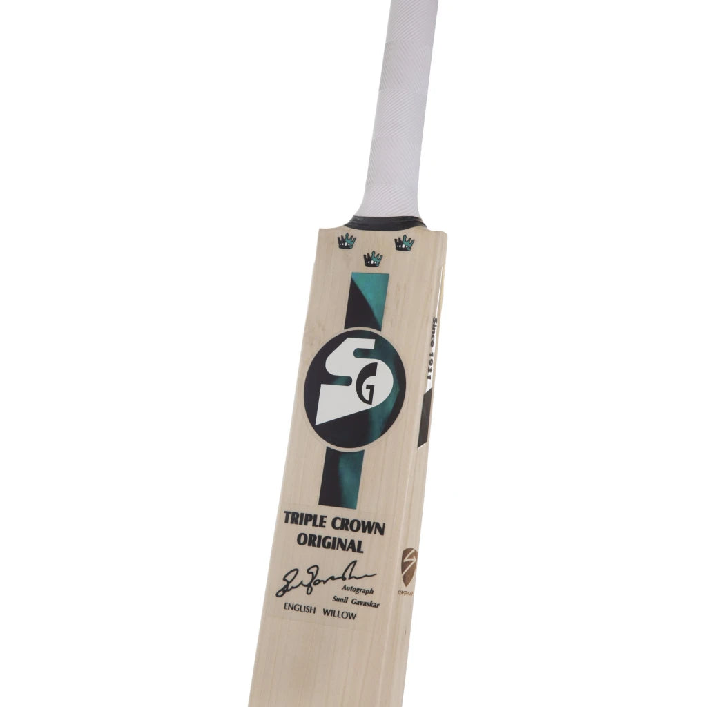 SG Triple Crown Original Grade 1 traditionally shaped for superb stroke English Willow Cricket Bat (Leather Ball)