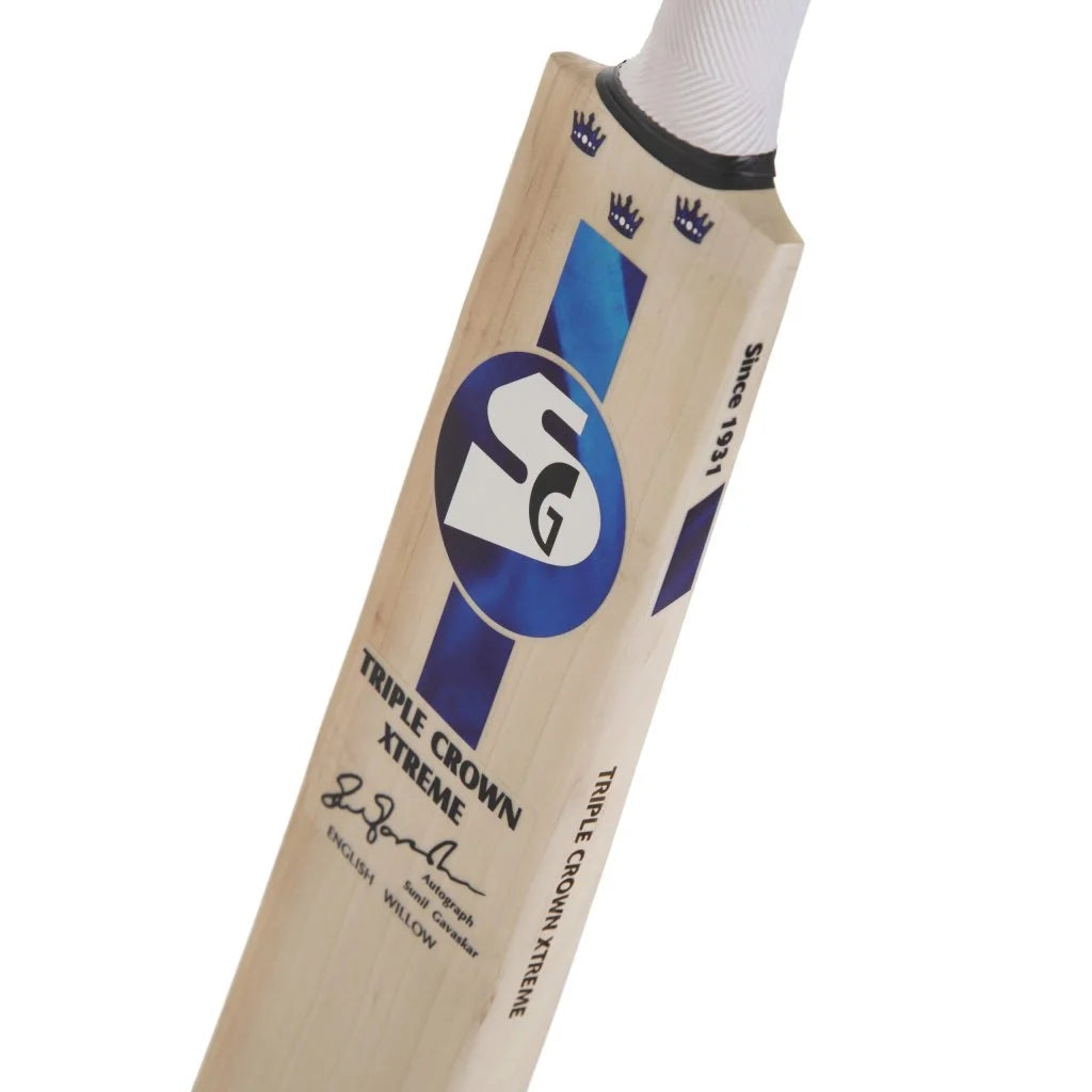 SG Triple Crown Xtreme Finest English Willow grade 3 Cricket Bat (Leather Ball)