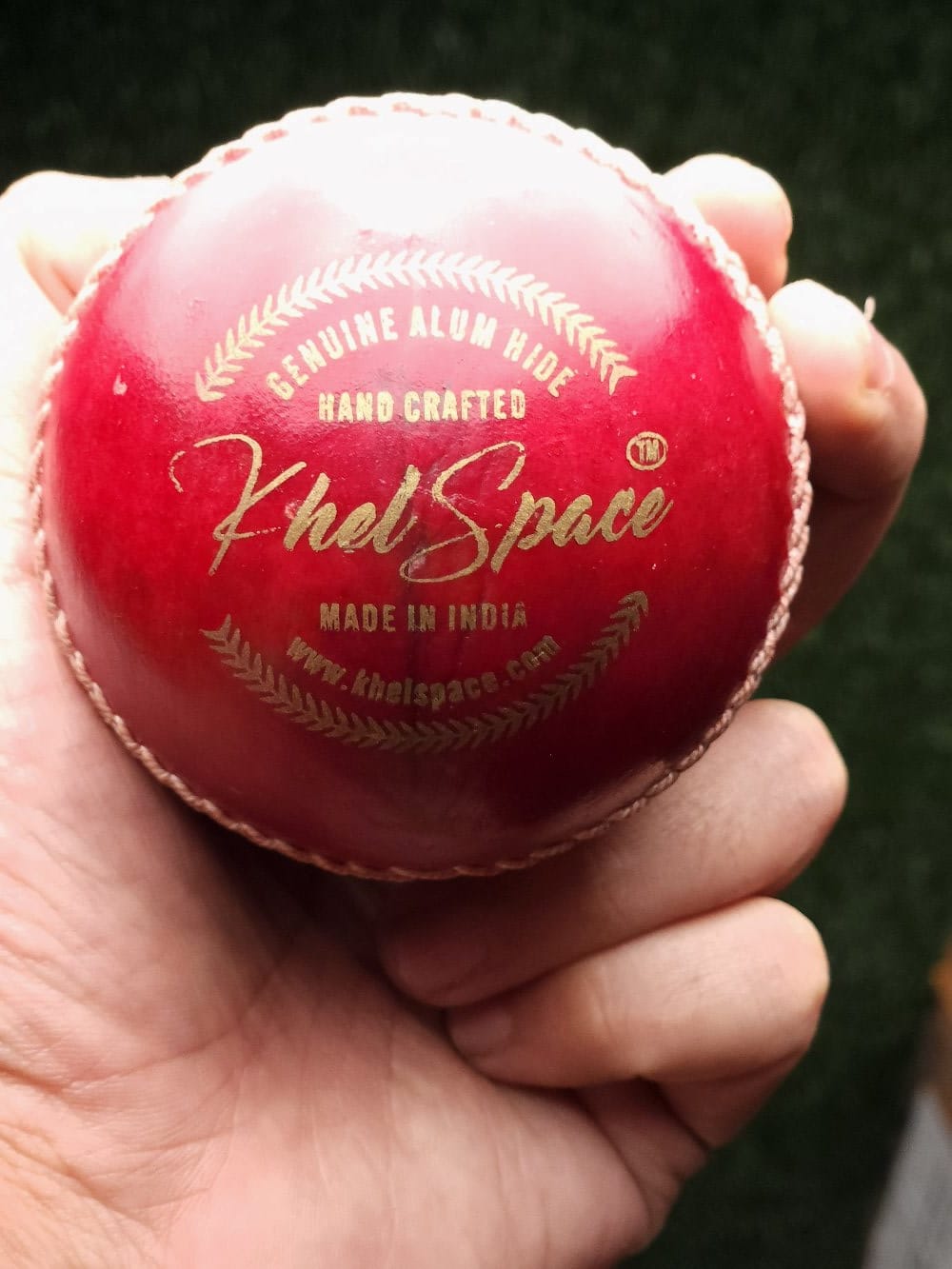 Khelspace KS-20 4 Piece Leather Cricket Ball | Hand-Stitched Professional Grade | Durable for Test, ODI, T20 & Practice Matches | Swing & Seam Optimized | Premium Shine & Consistent Bounce