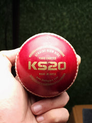 Khelspace KS-20 4 Piece Leather Cricket Ball | Hand-Stitched Professional Grade | Durable for Test, ODI, T20 & Practice Matches | Swing & Seam Optimized | Premium Shine & Consistent Bounce