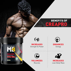 MuscleBlaze CreaPRO Creatine with Creapure® Powder from Germany, 100 g (0.22 lb)