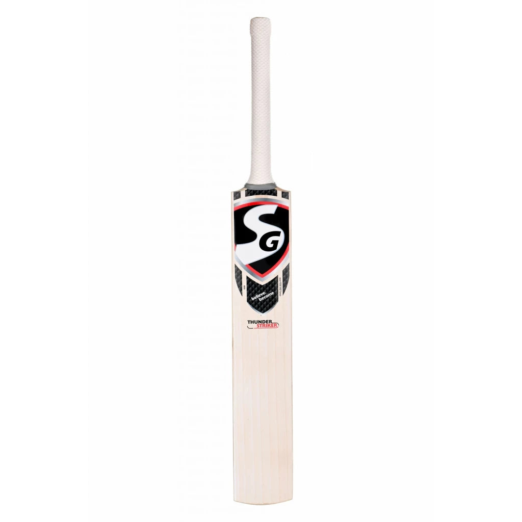 SG Thunder Striker Traditionally Shaped English grade 6 Willow Cricket Bat (Leather Ball)